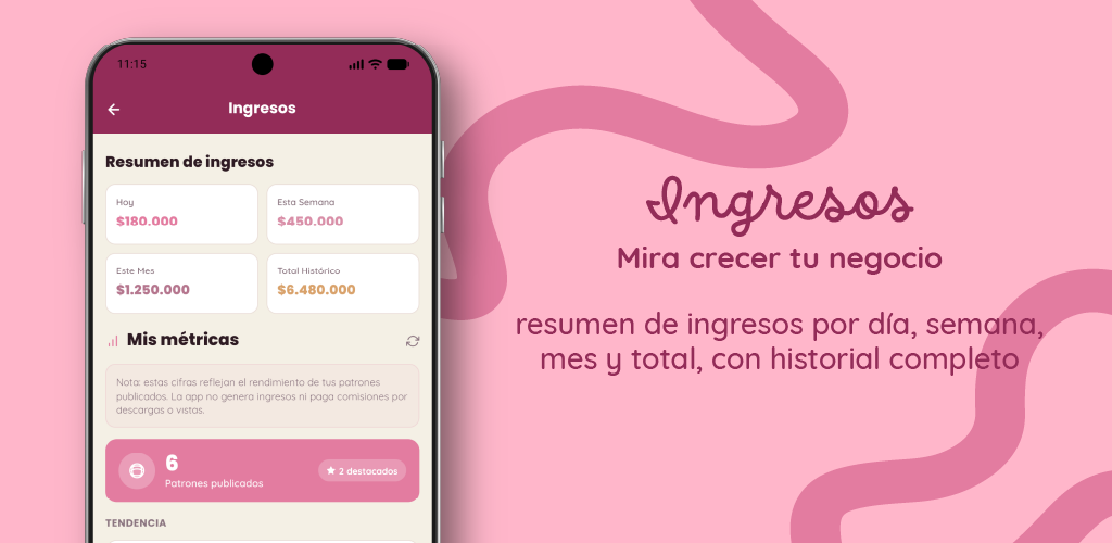 Control de ingresos en Crochly